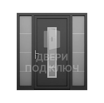 Дверь с остеклением ДПК-12622